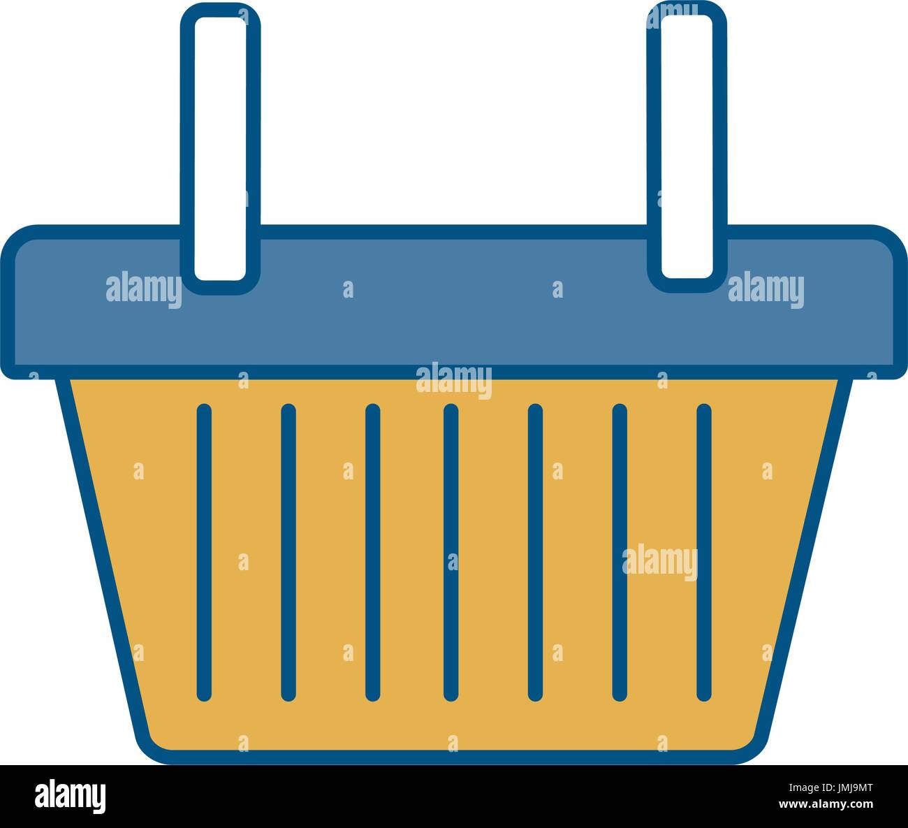 shopping basket icon over white background vector illustration Stock ...
