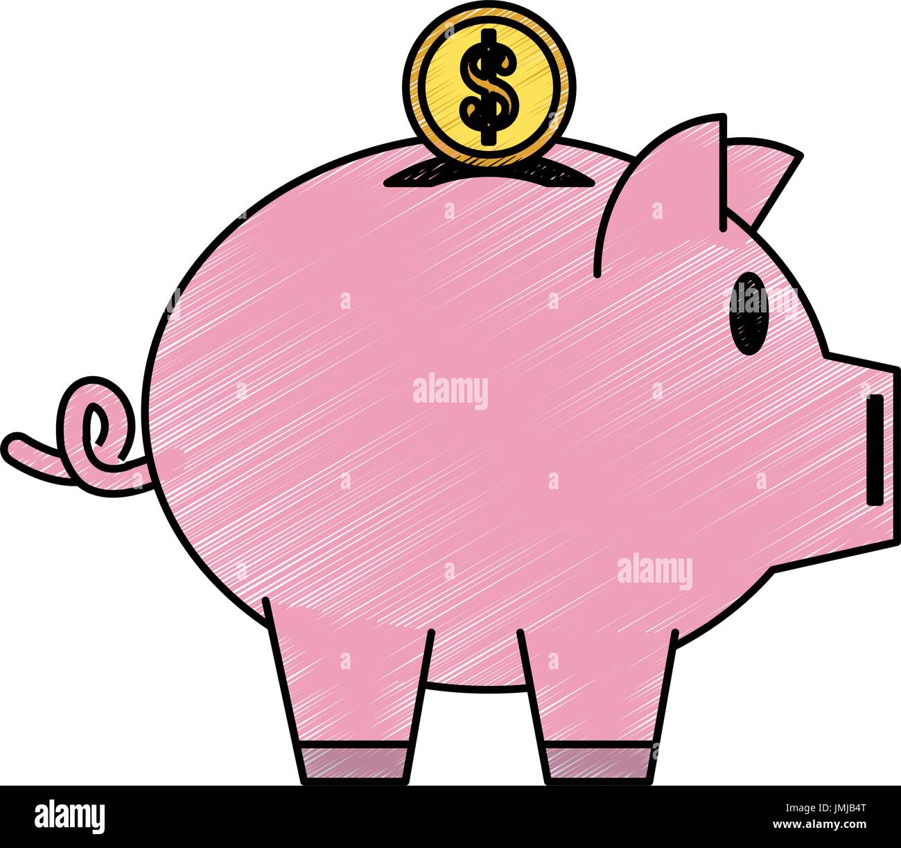 piggy bank vector illustration Stock Vector Image & Art - Alamy