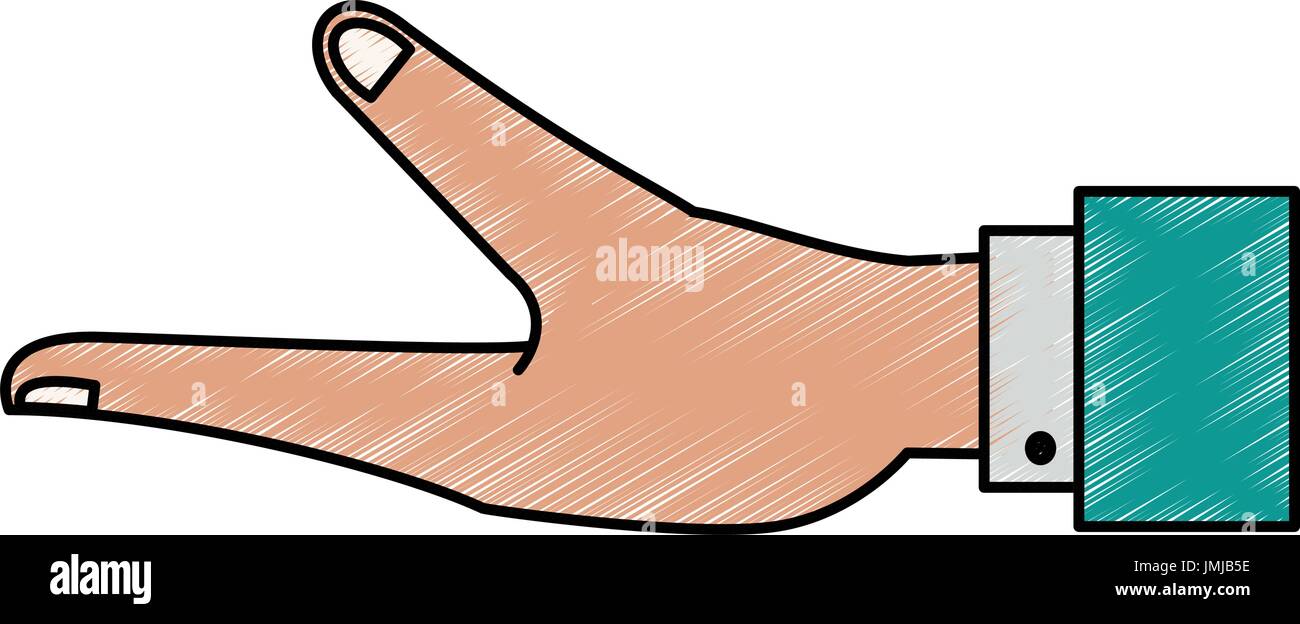 hand vector illustration Stock Vector Image & Art - Alamy