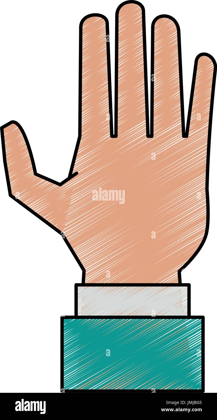 hand vector illustration Stock Vector Image & Art - Alamy
