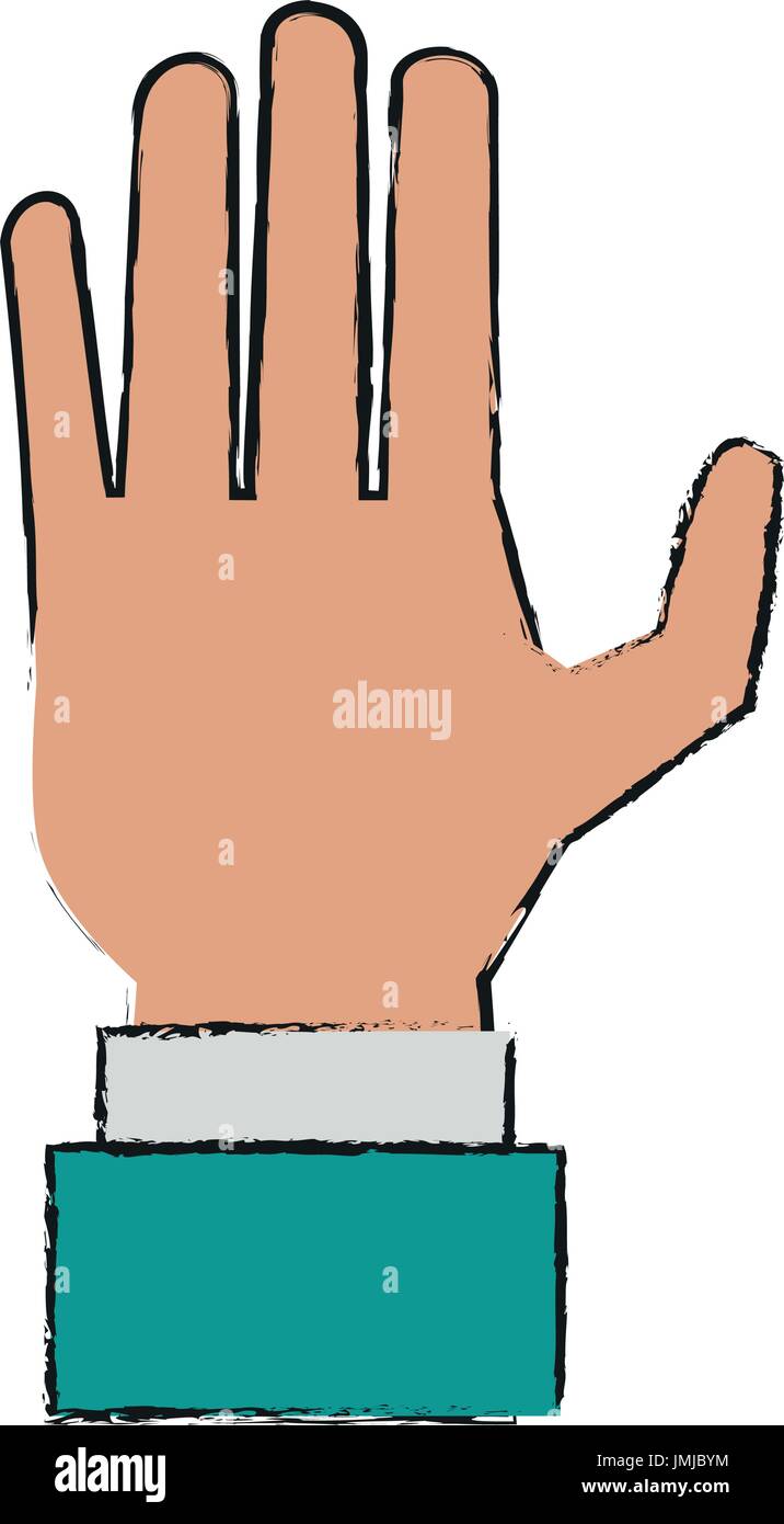 hand vector illustration Stock Vector Image & Art - Alamy