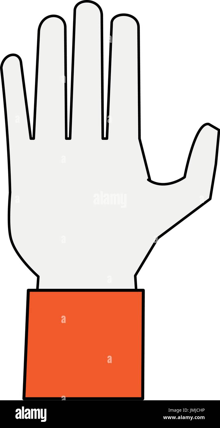 hand vector illustration Stock Vector Image & Art - Alamy