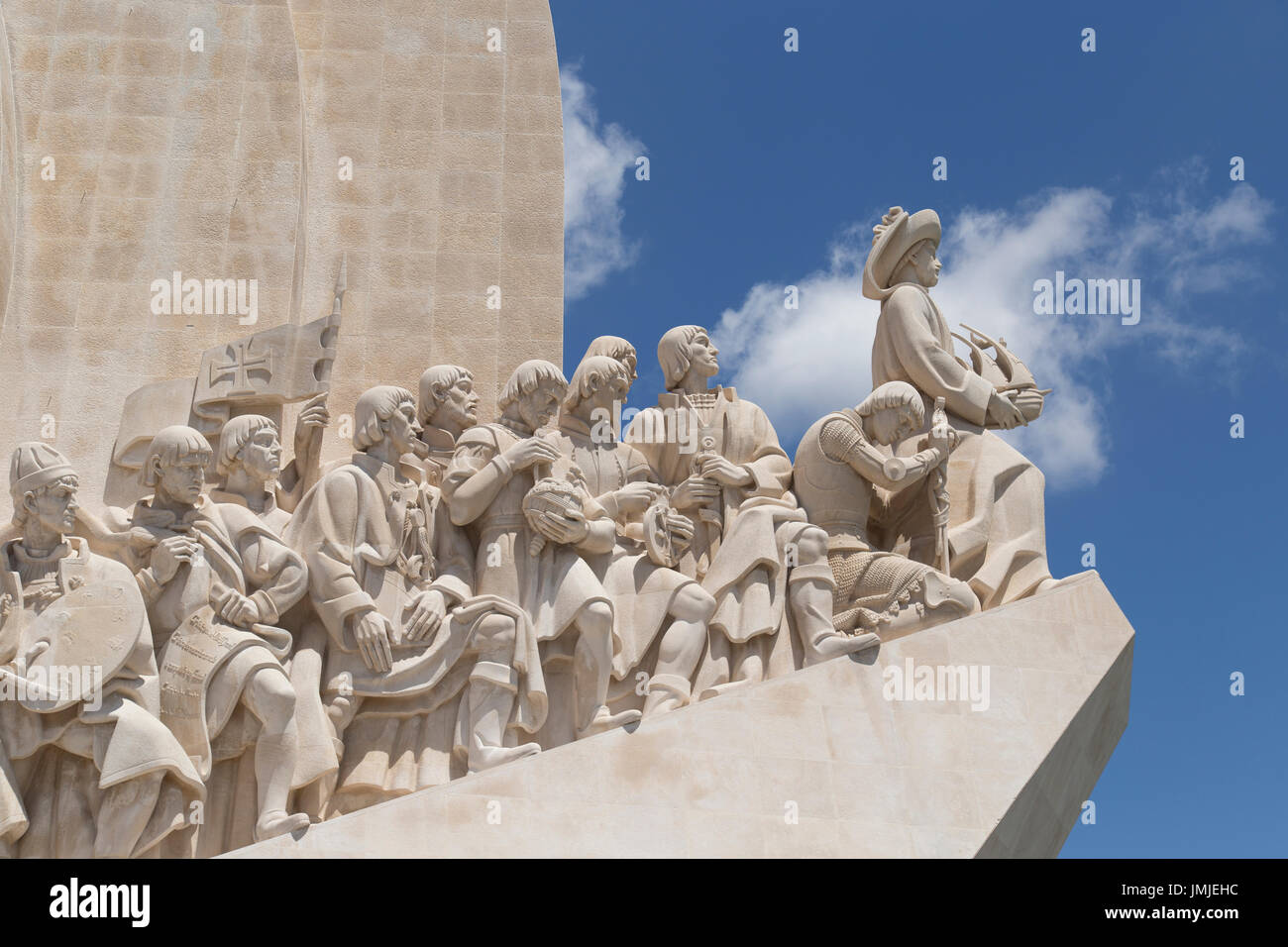 Monument to the Discoveries in Belem Lisbon Portugal Stock Photo
