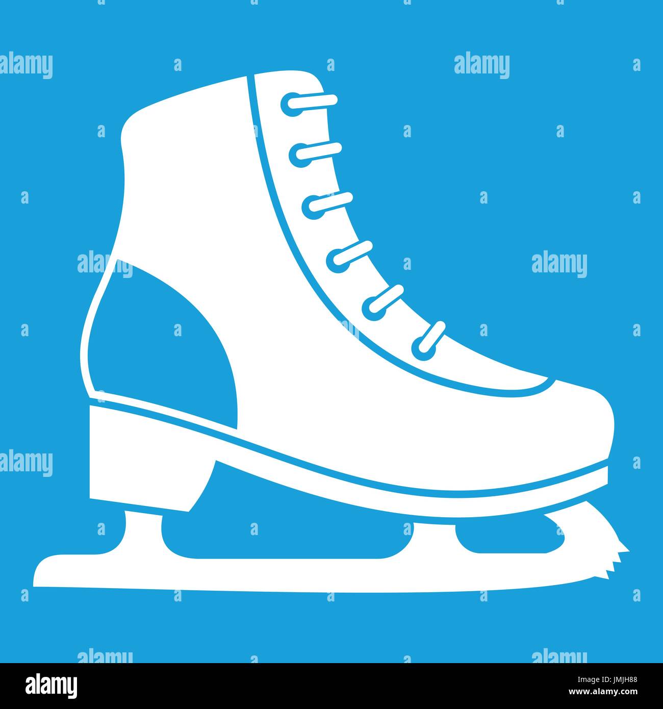 Ice skate icon white Stock Vector Image & Art - Alamy