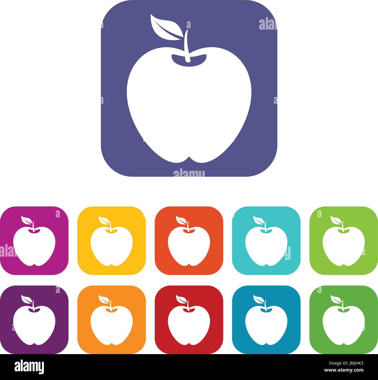 Apple icons set Stock Vector Image & Art Alamy
