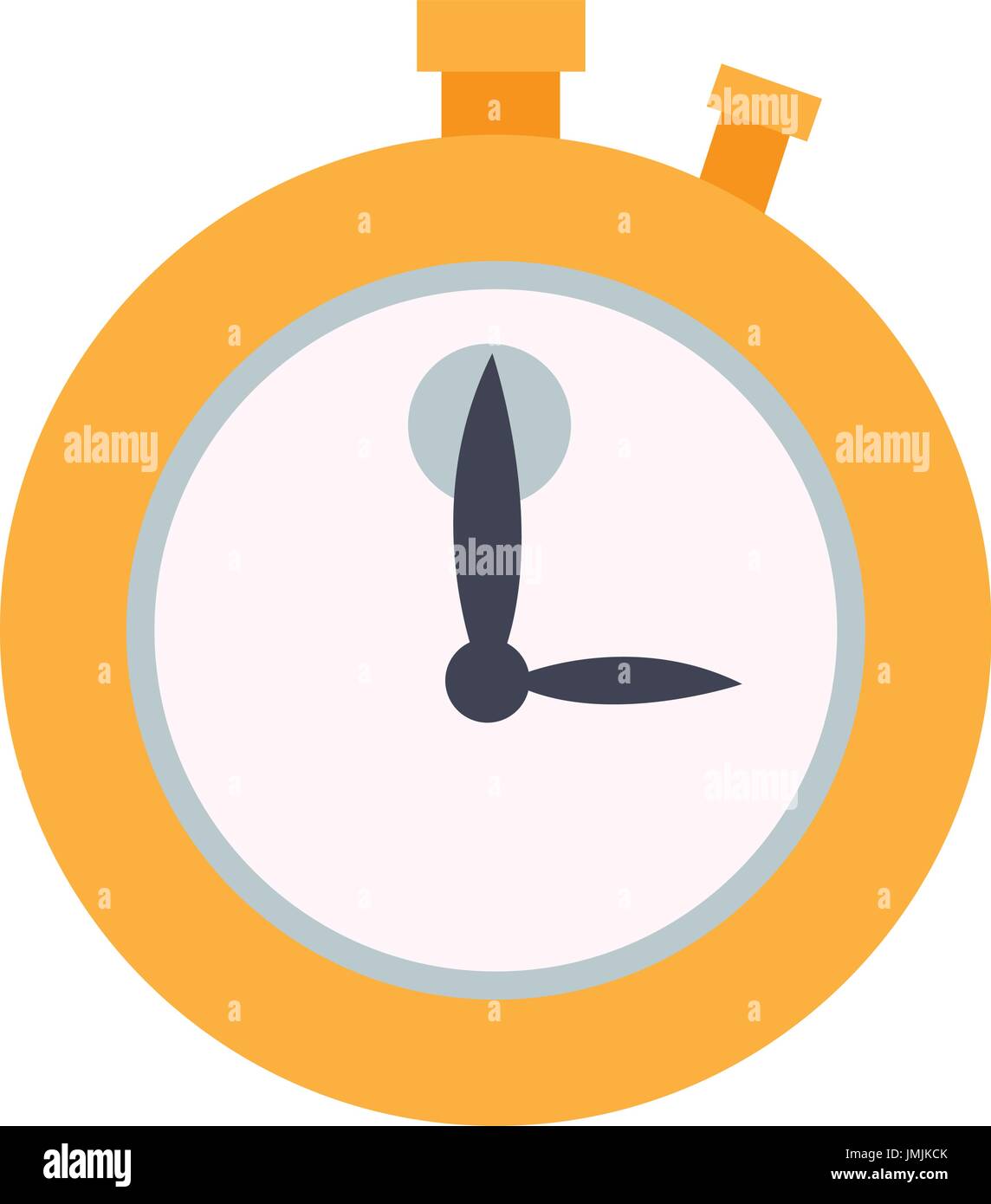 stopwatch school subject sign simple icon on background Stock Vector