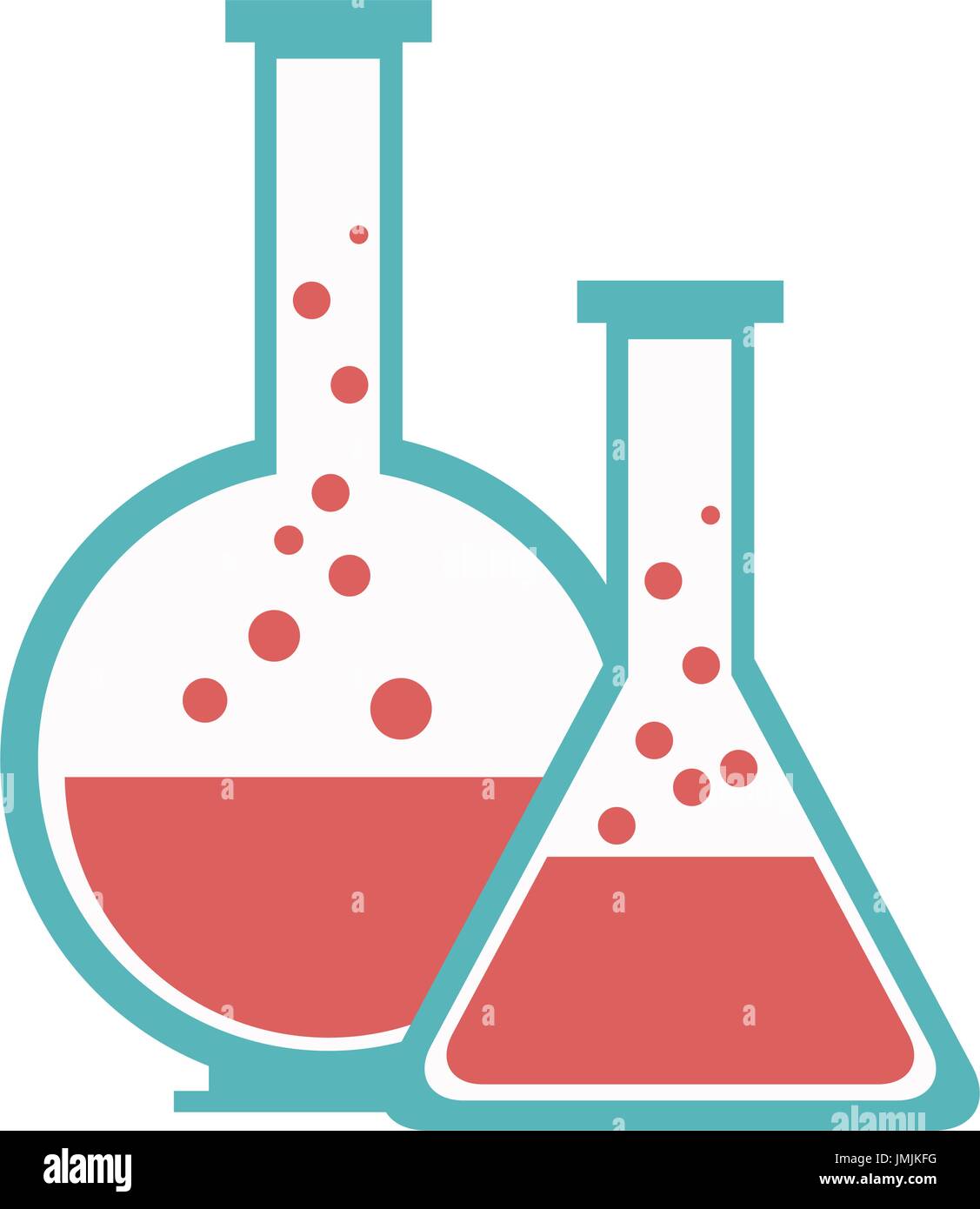 test tube flask glass laboratory equipment school Stock Vector Image ...
