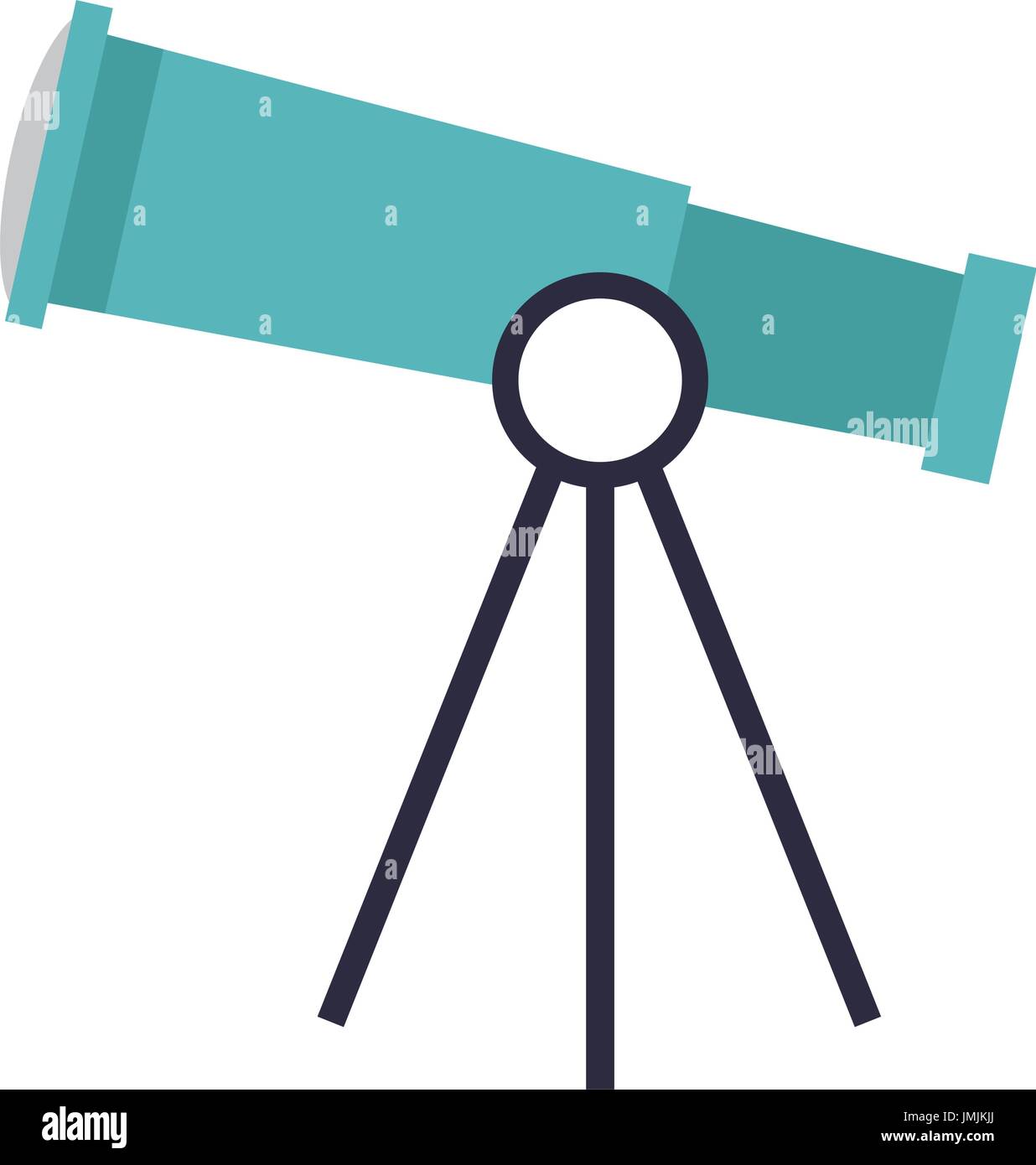 Telescope for astronomy science study equipment stock vector image