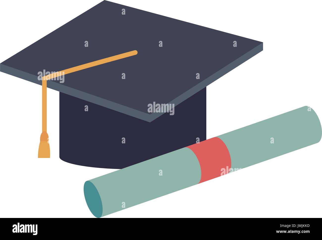 graduation cap diploma certificate school Stock Vector Image &amp; Art - Alamy