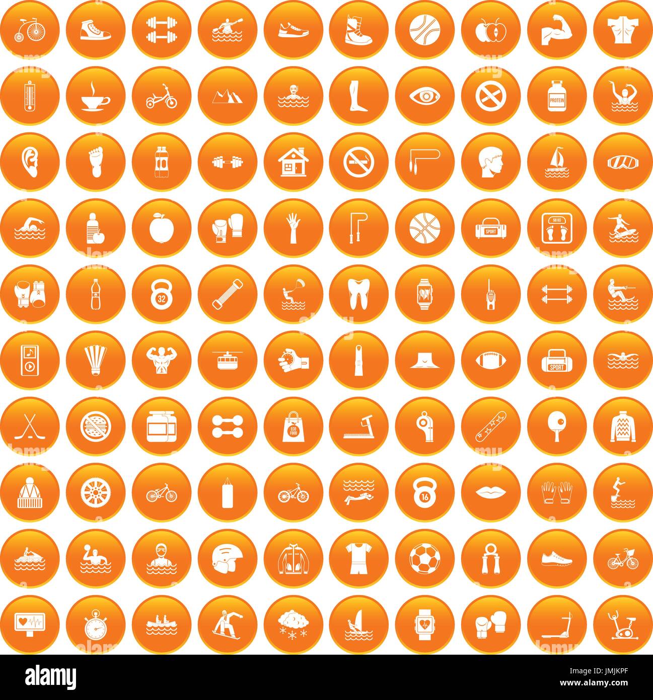 100 men health icons set orange Stock Vector Image & Art - Alamy