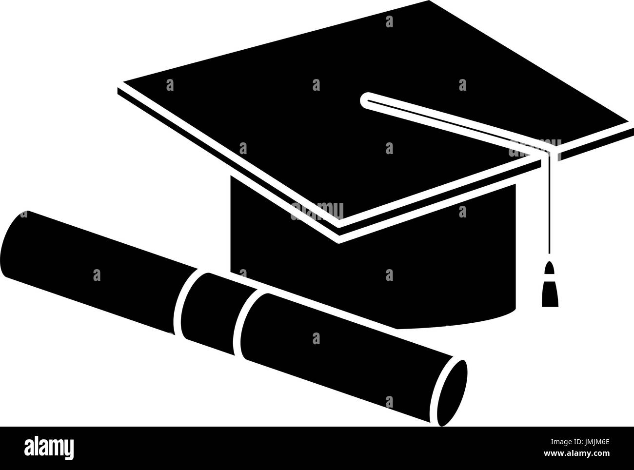 graduation cap diploma certificate school Stock Vector Image & Art Alamy