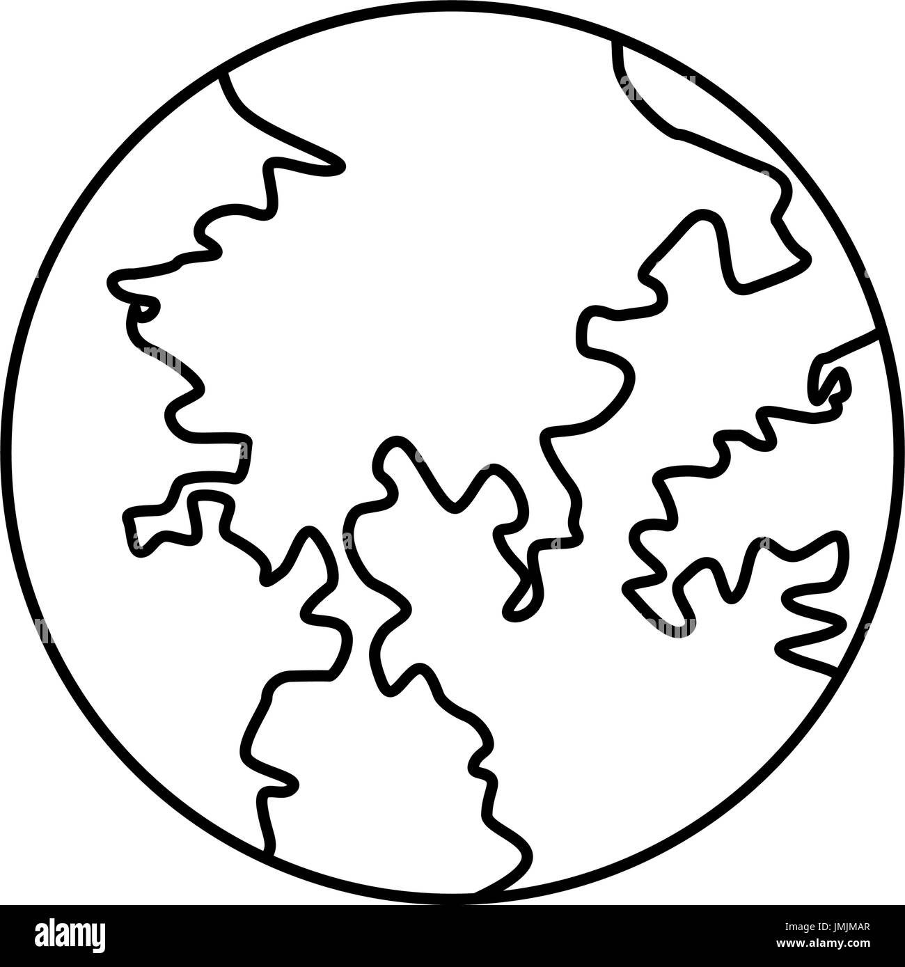 globe world earth map geography icon Stock Vector Image & Art - Alamy