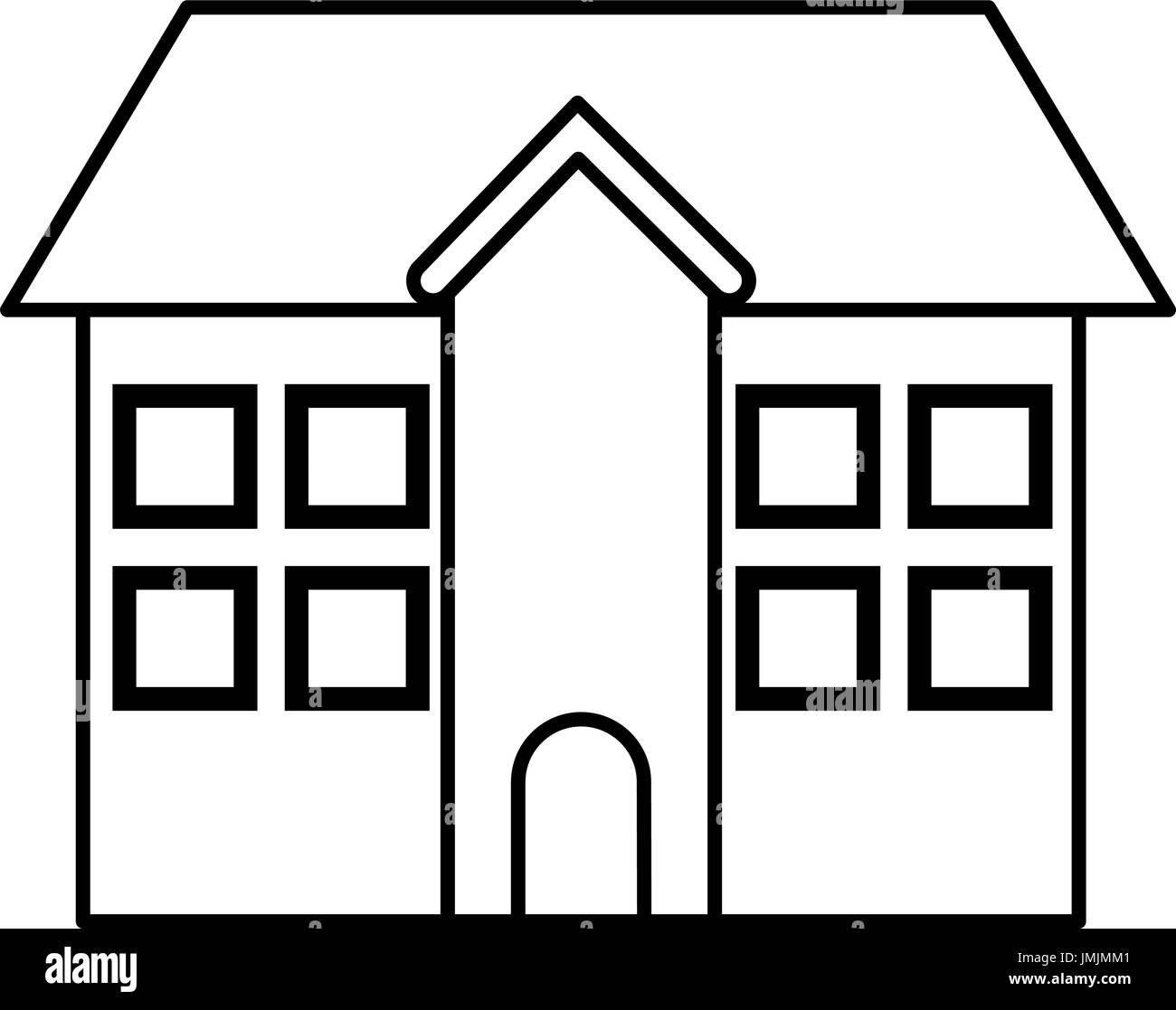school building facade exterior education Stock Vector Image &amp; Art - Alamy