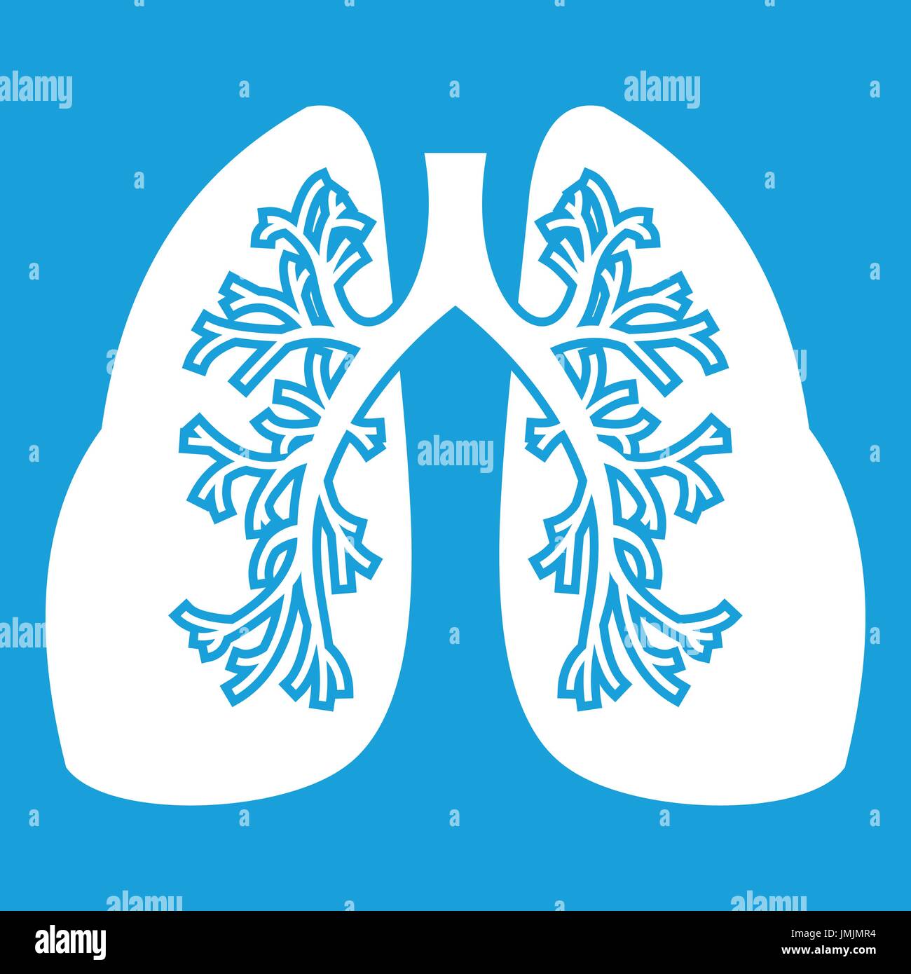 Lungs icon white Stock Vector Image & Art - Alamy