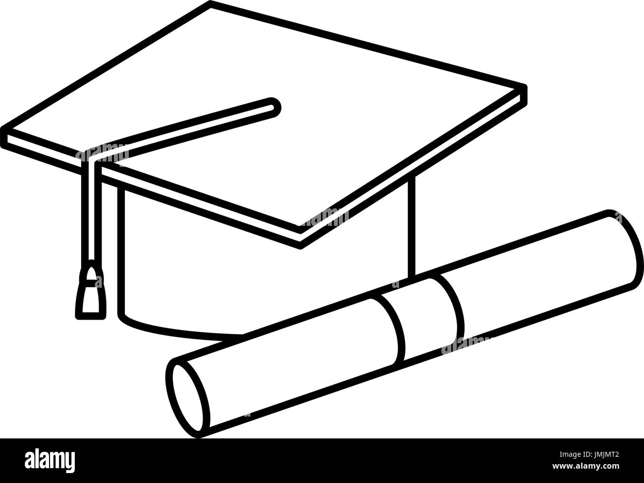 graduation cap diploma certificate school Stock Vector Image & Art Alamy