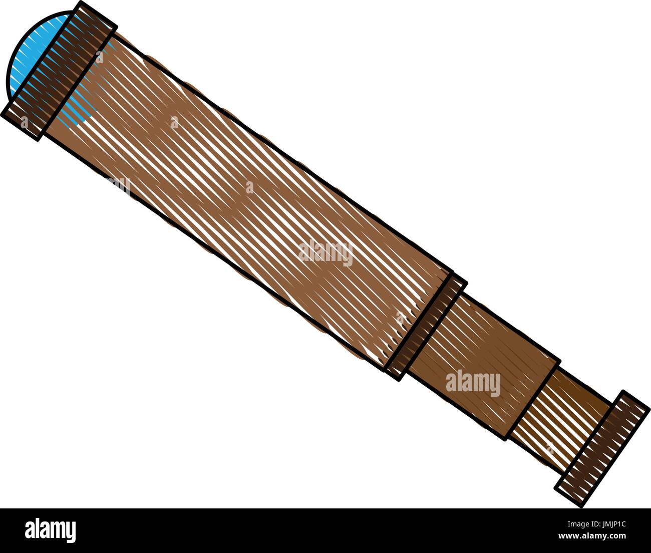 Telescope for astronomy science study equipment stock vector image