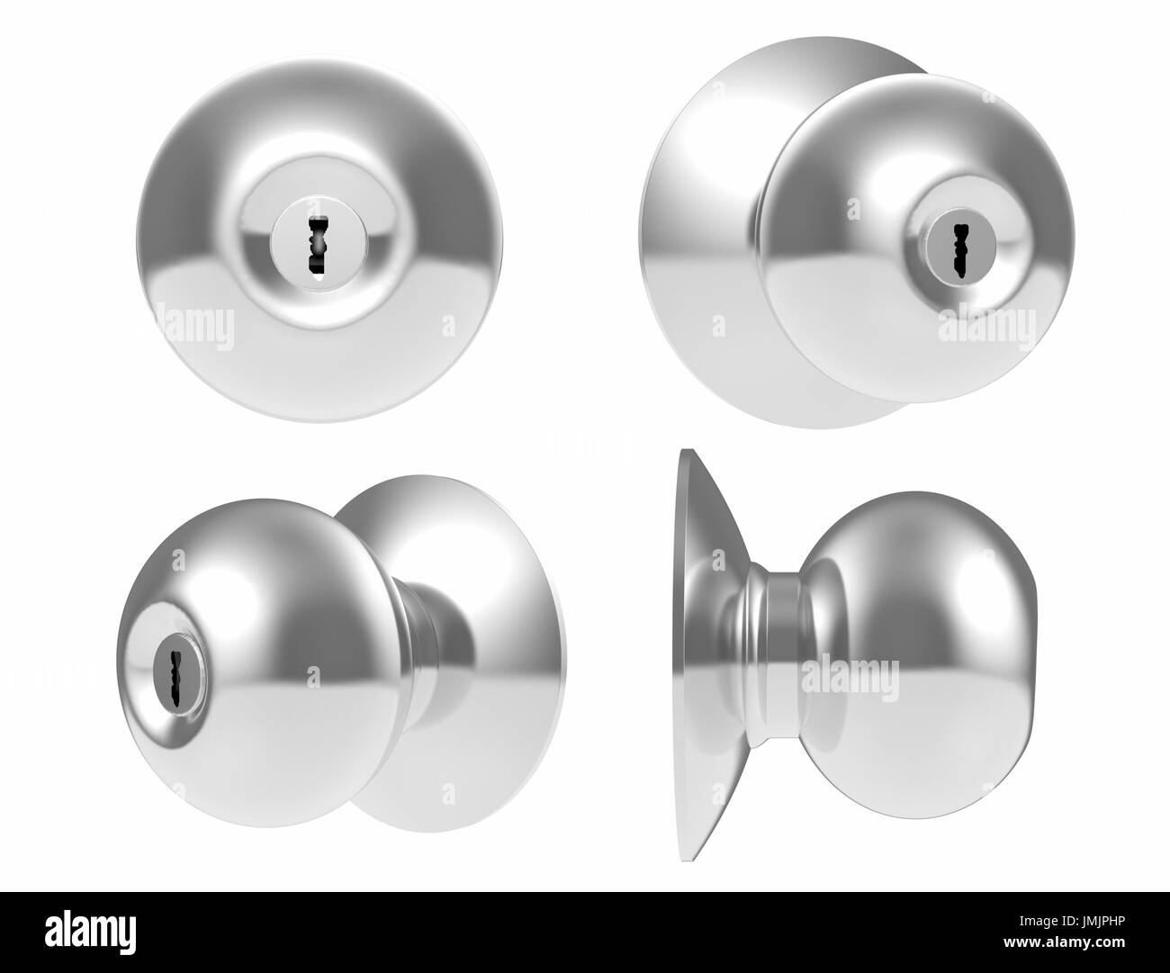 metal door knob isolated on white Stock Photo Alamy