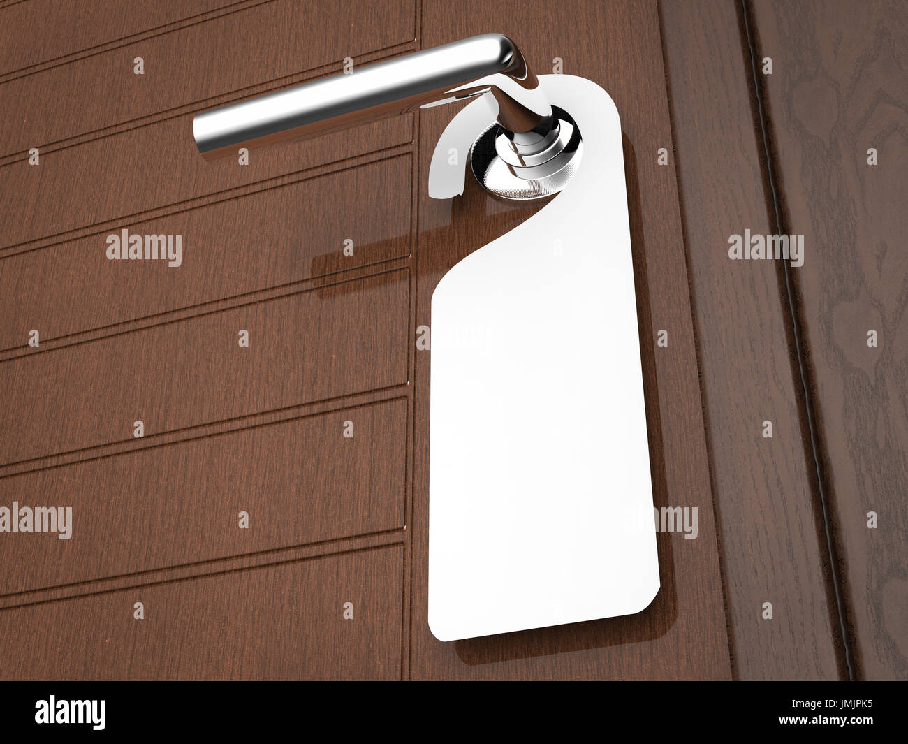 Blank Sign Hanging With Door Knob Stock Photo 150388985 Alamy