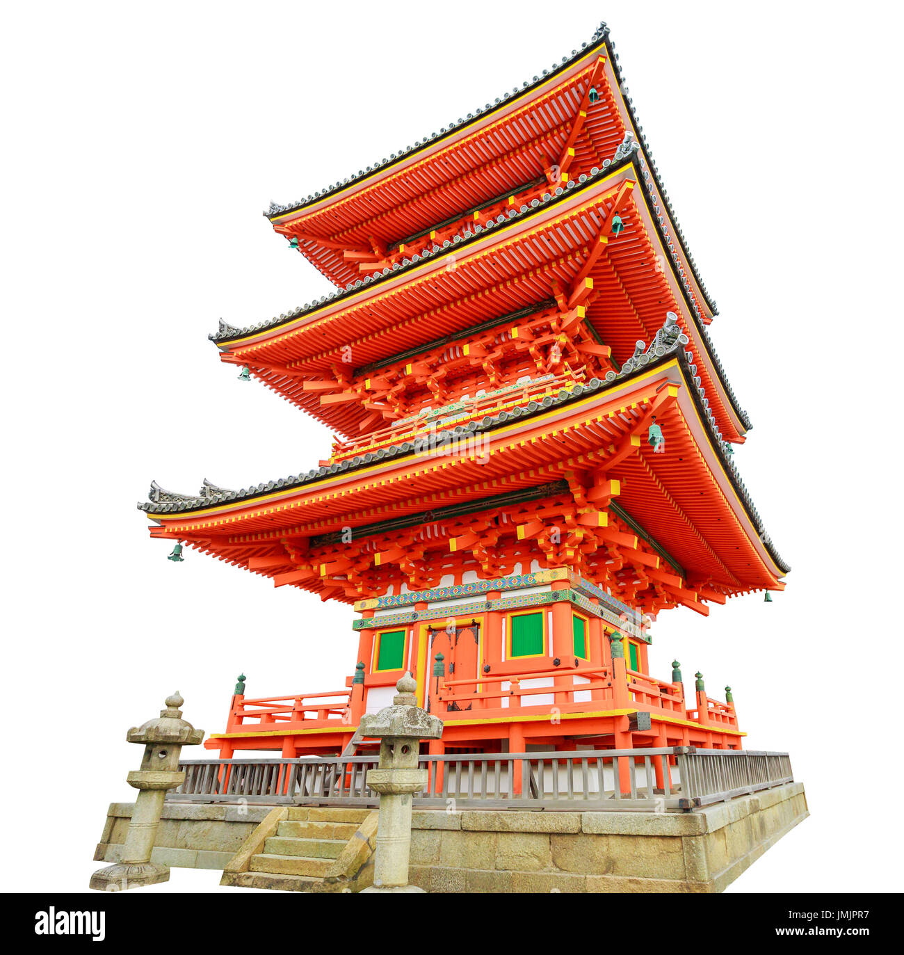 Kiyomizudera Pagoda Kyoto Stock Photo