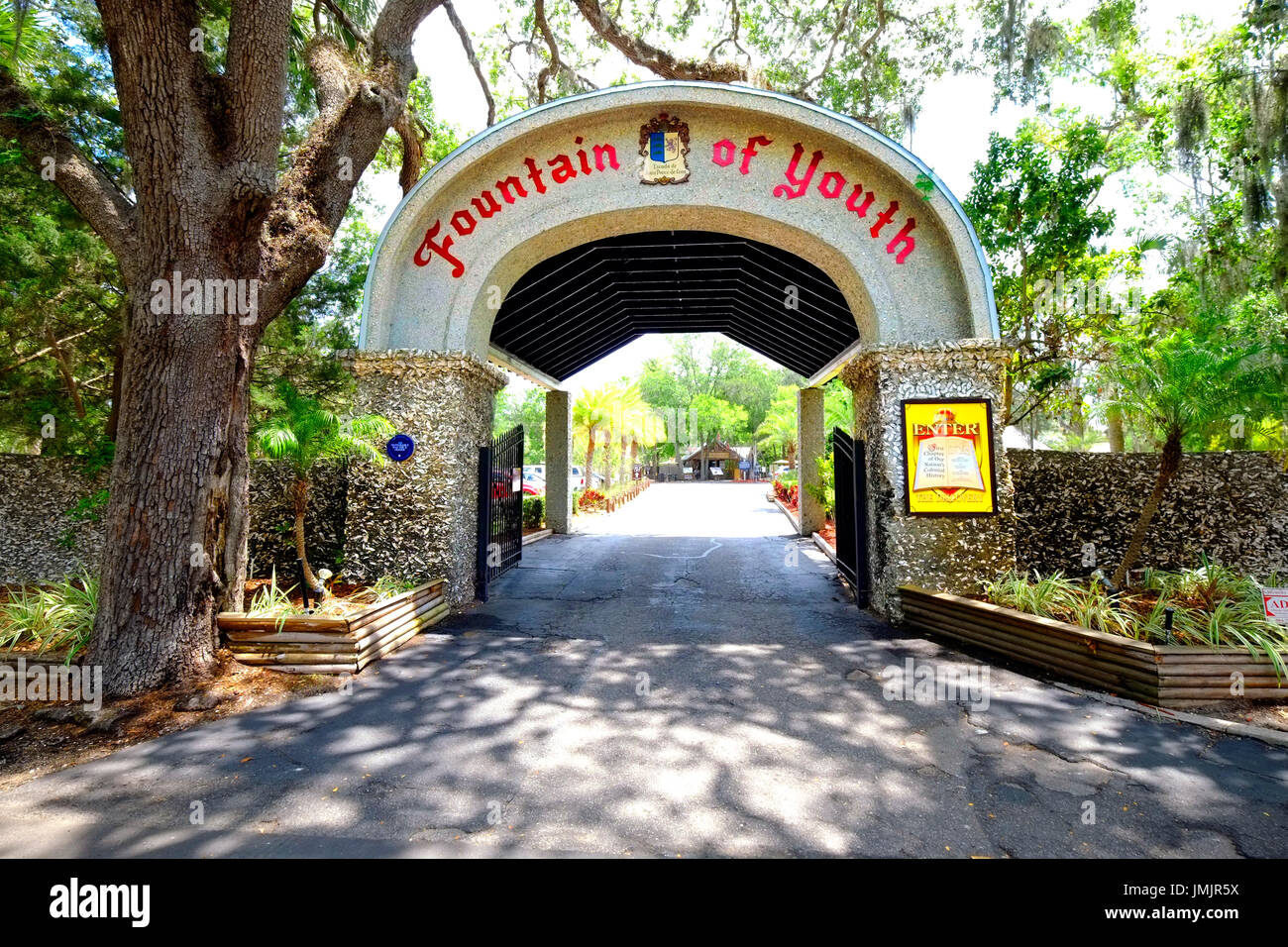 Fountain of Youth Park in Historic St. Augustine Florida the oldest