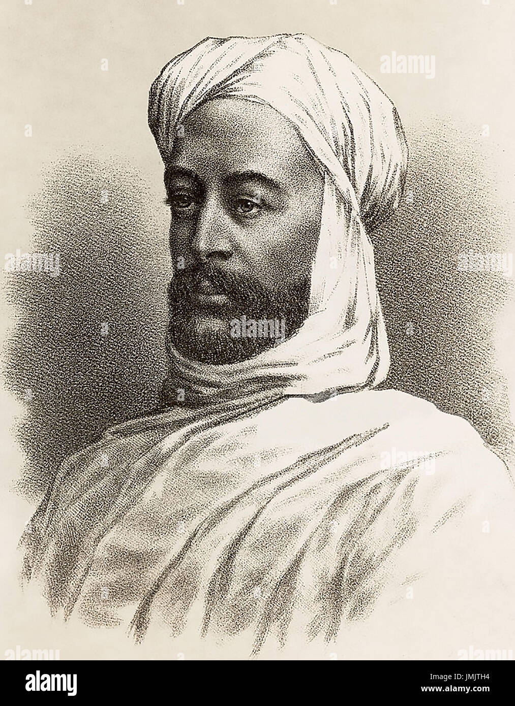 MUHAMMAD AHMAD (1844-1885) Sudanese religious leader and self proclaimed Mahdi Stock Photo