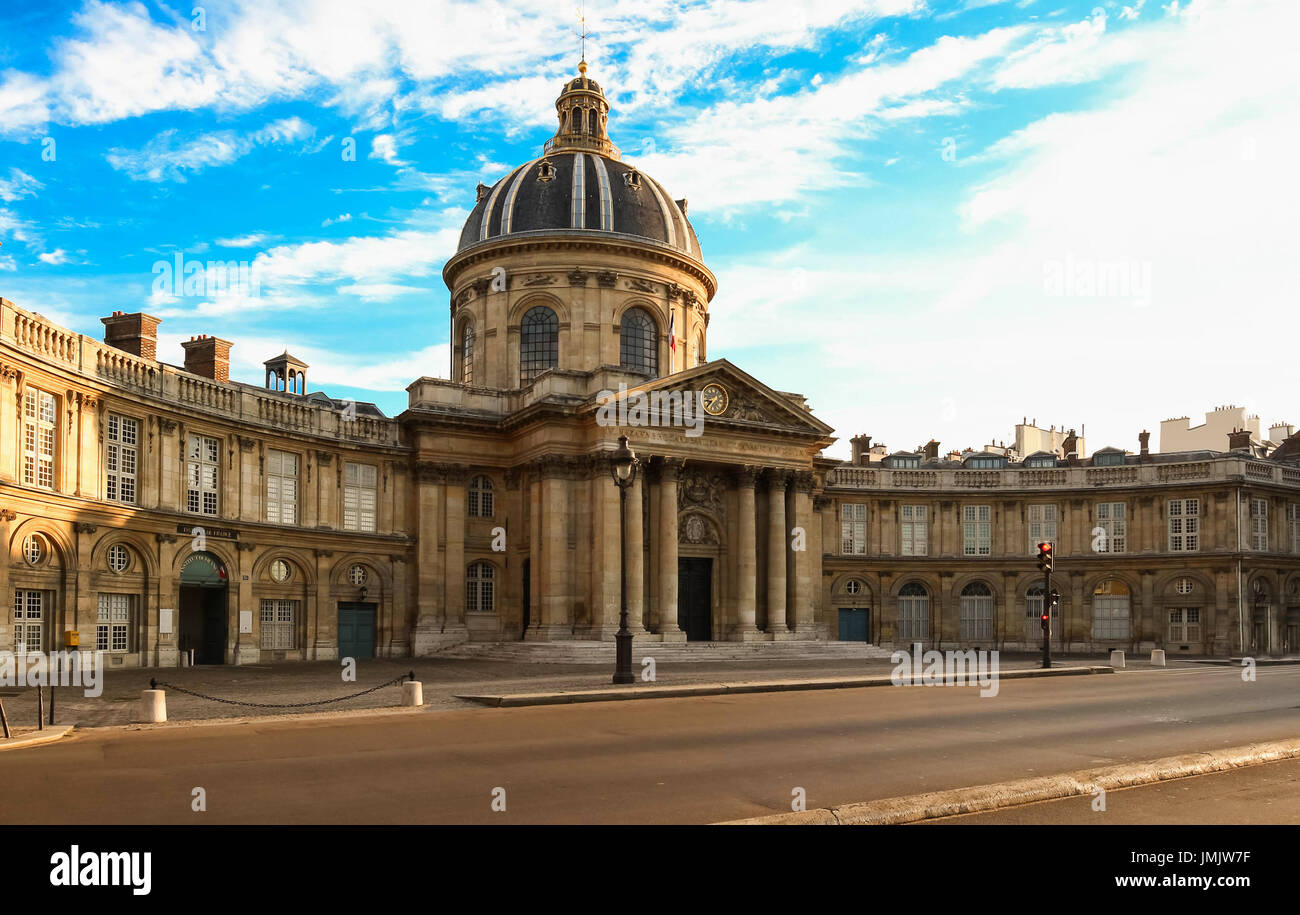 The French Academy at sunny day, Paris, France. Stock Photo