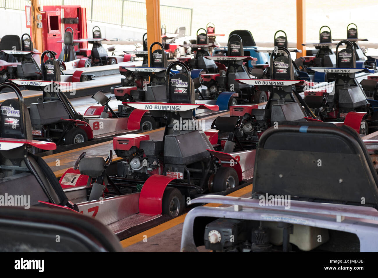 Go Karts Race track in Dallas Texas Stock Photo Alamy