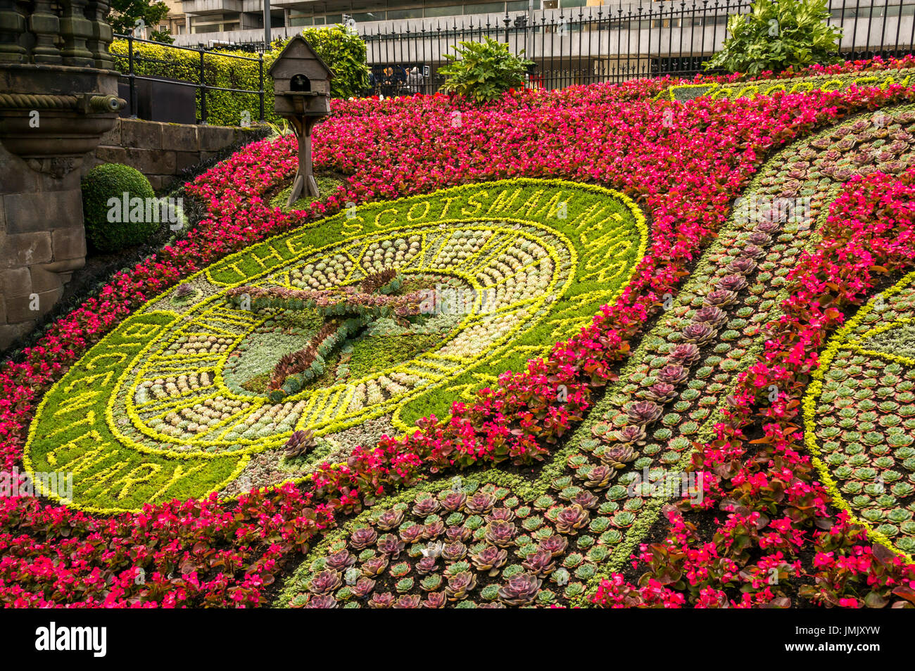 Edinburgh's city centre floral clock, oldest working clock in the world