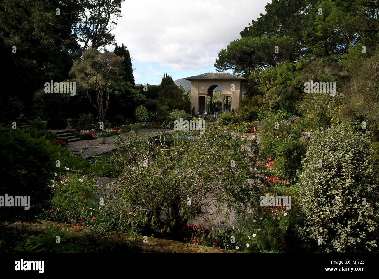 The Italian Garden on Garnish Island, Glengarriff, County Cork, Ireland. Stock Photo