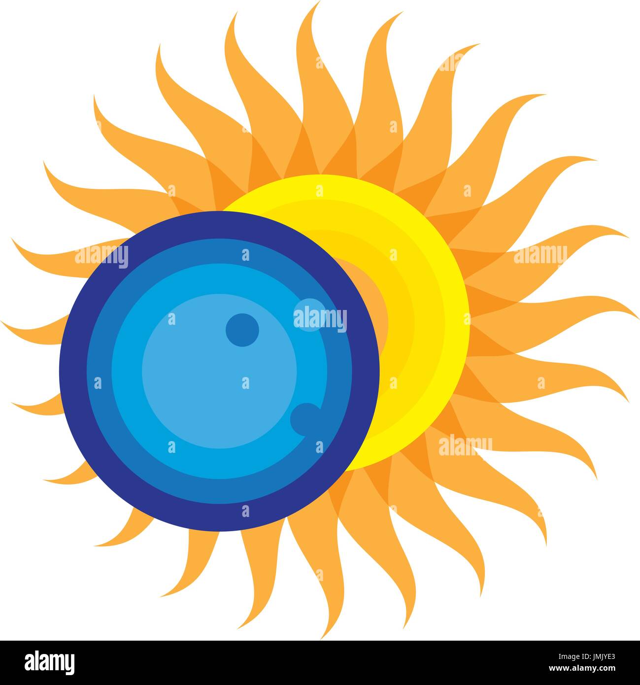 Total Solar Eclipse Icon August 21st, 2017 Stock Vector Art ...
