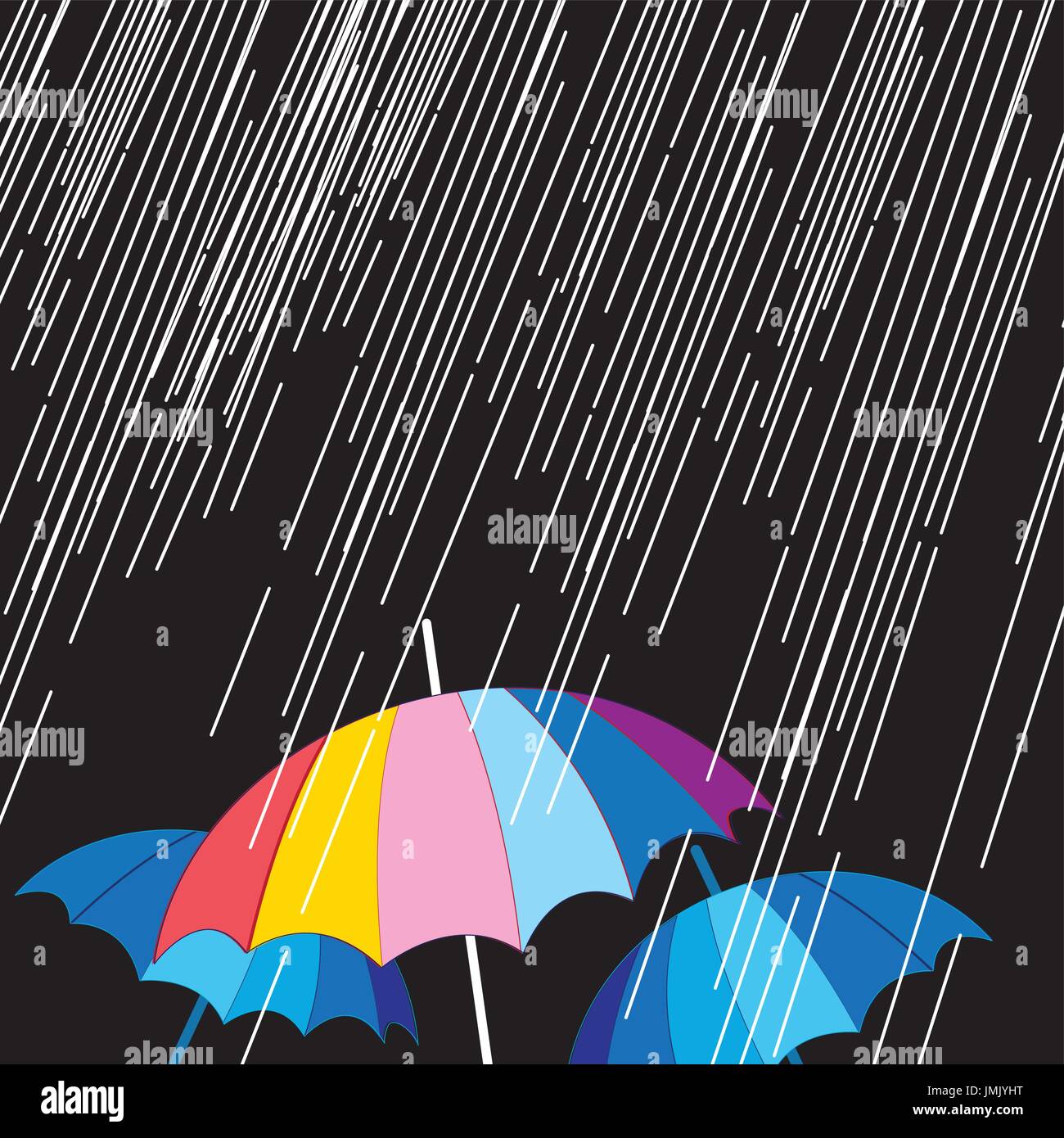 Vector rainy illustration Stock Vector Image & Art - Alamy