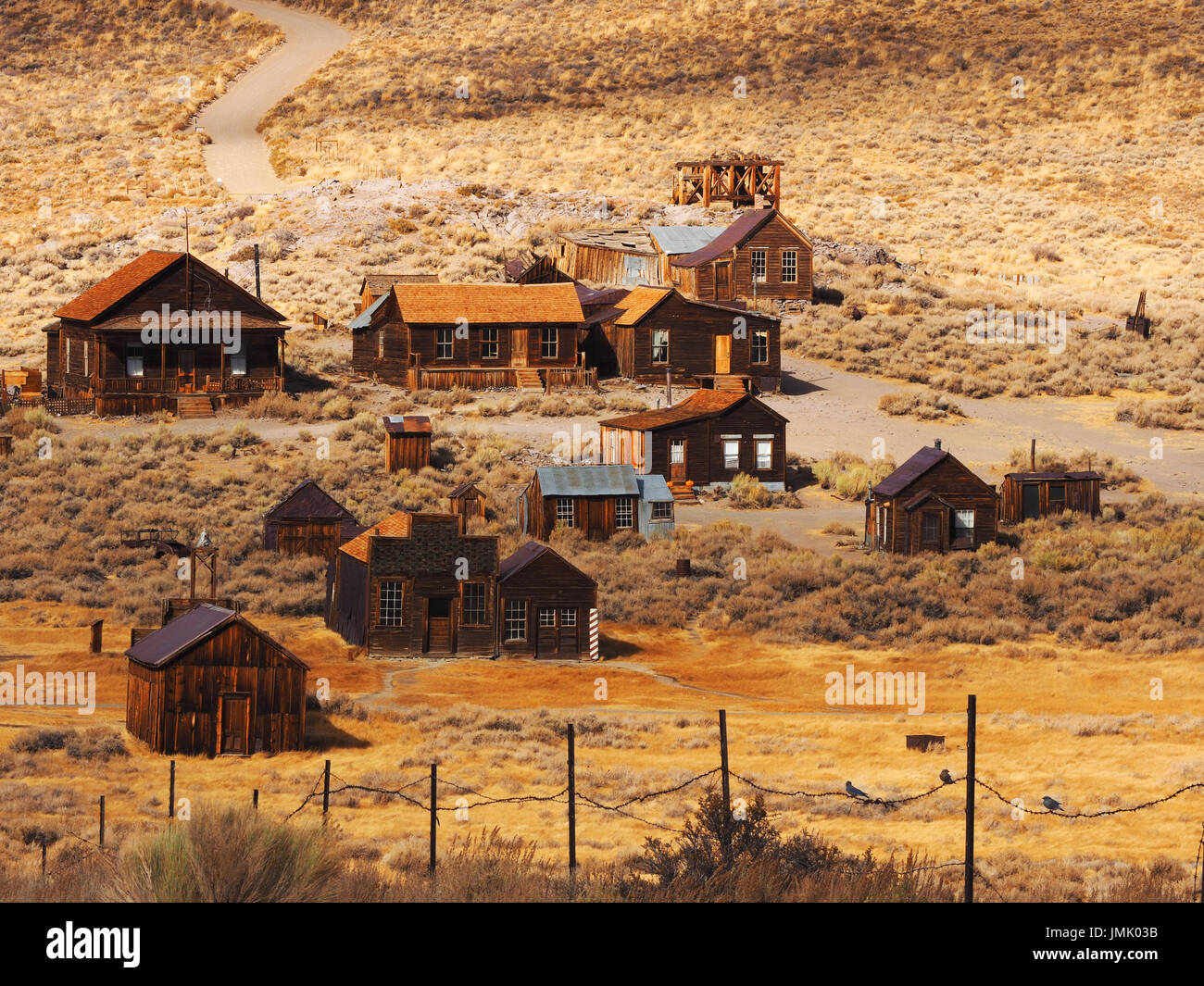 The Decaying Ghost Town of Bodie Stock Photo