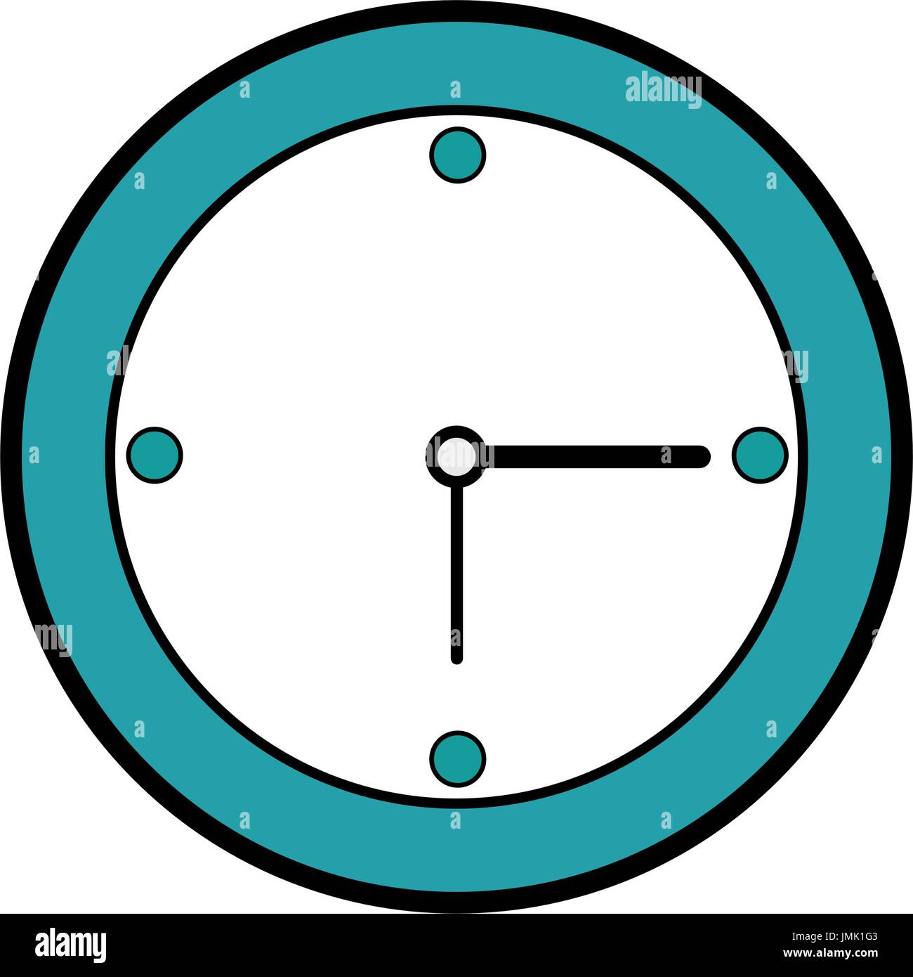 isolated wall clock icon vector illustration graphic design Stock ...