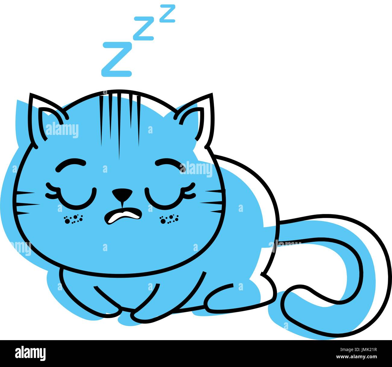 isolated cute cat sleeping icon vector illustration graphic design ...