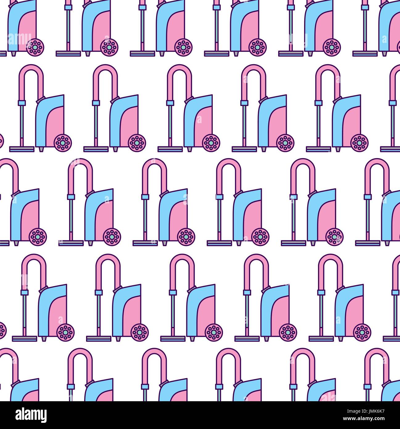 Vacuum cleaner isolated pattern Stock Vector Image & Art - Alamy