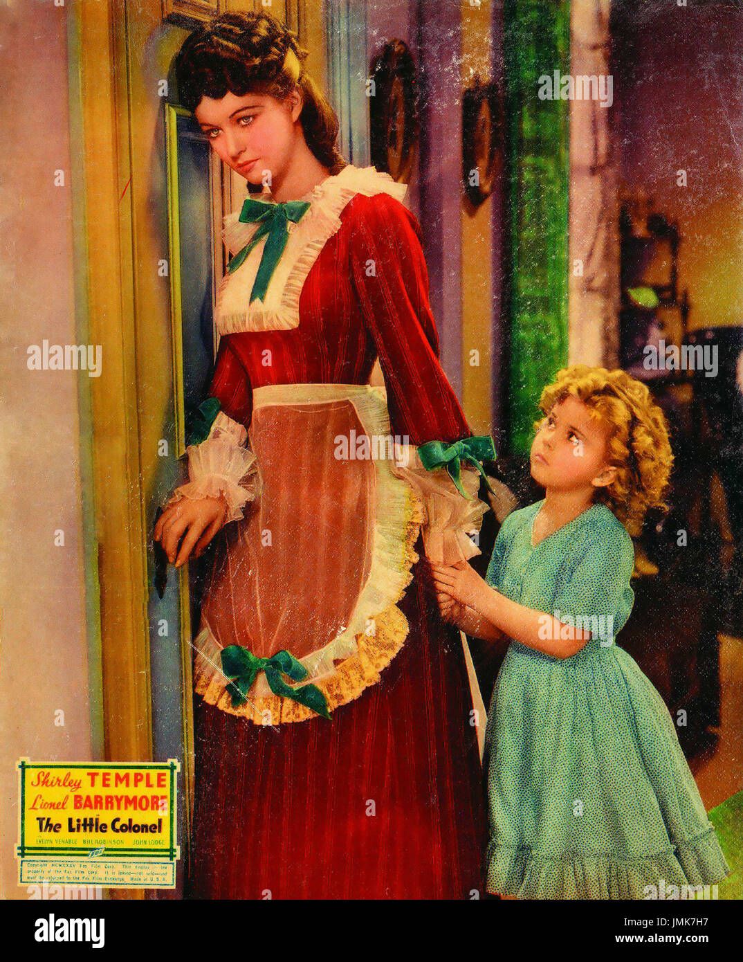 THE LITTLE COLONEL 1935 Fox Film production with Shirley Temple and Evelyn Venable Stock Photo