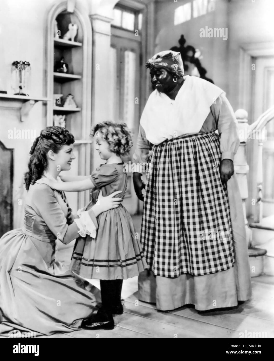 THE LITTLE COLONEL 1935 Fox Film production with from left: Evelyn Venable, Shirley Temple, Hattie McDaniel Stock Photo