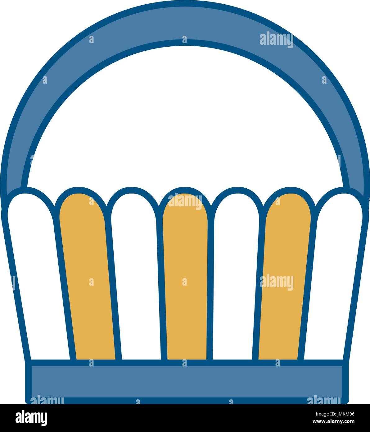 picnic basket icon over white background vector illustration Stock ...