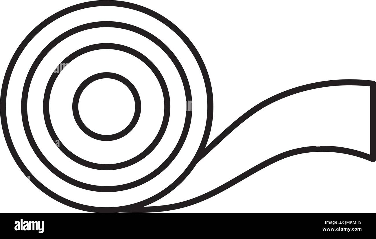 medical tape icon over white background vector illustration Stock