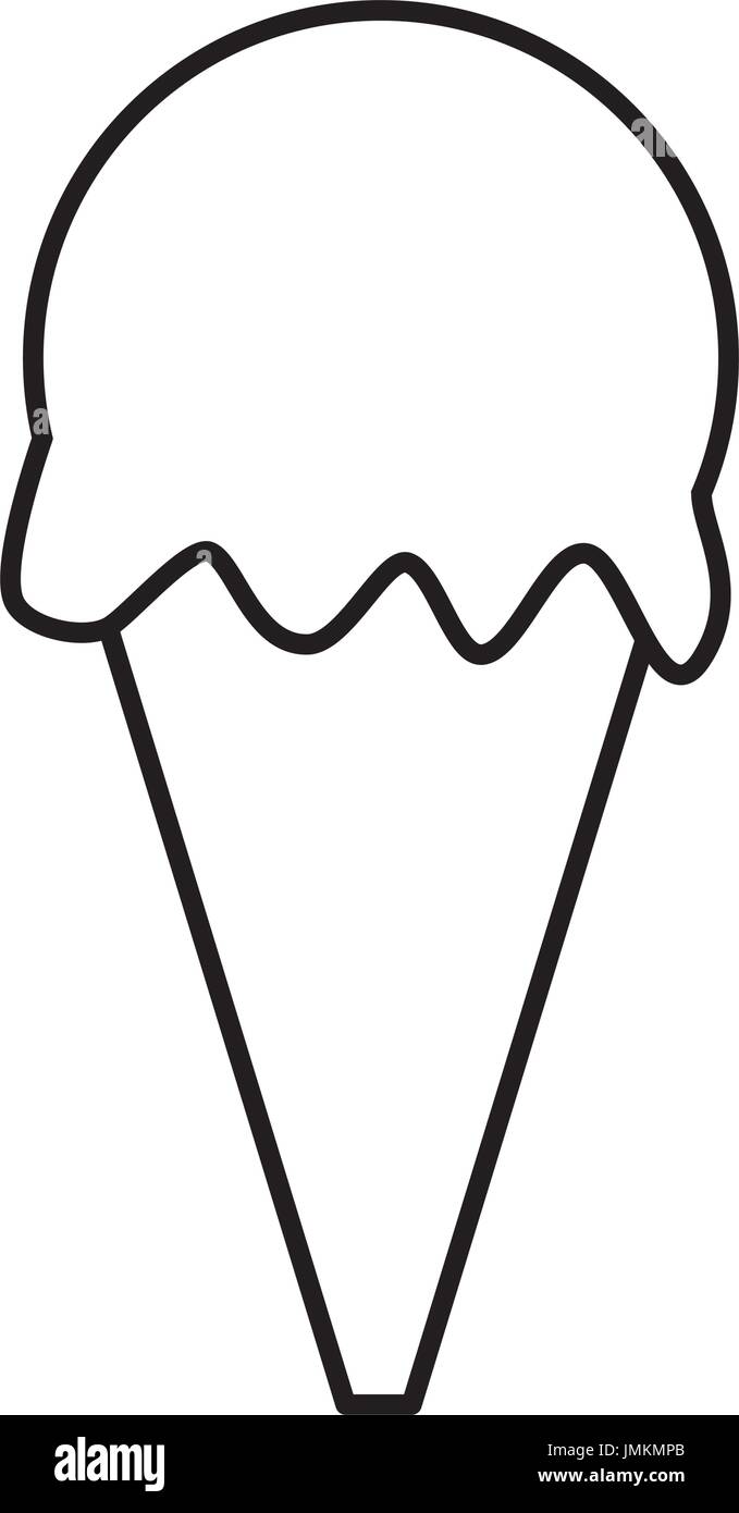 ice cream icon over white background vector illustration Stock Vector ...