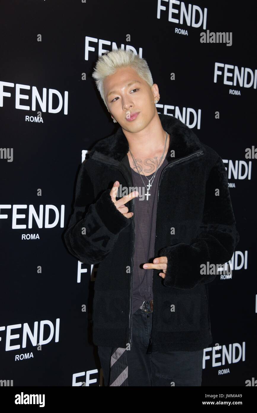 2017. Taeyang attends FENDI promotion 