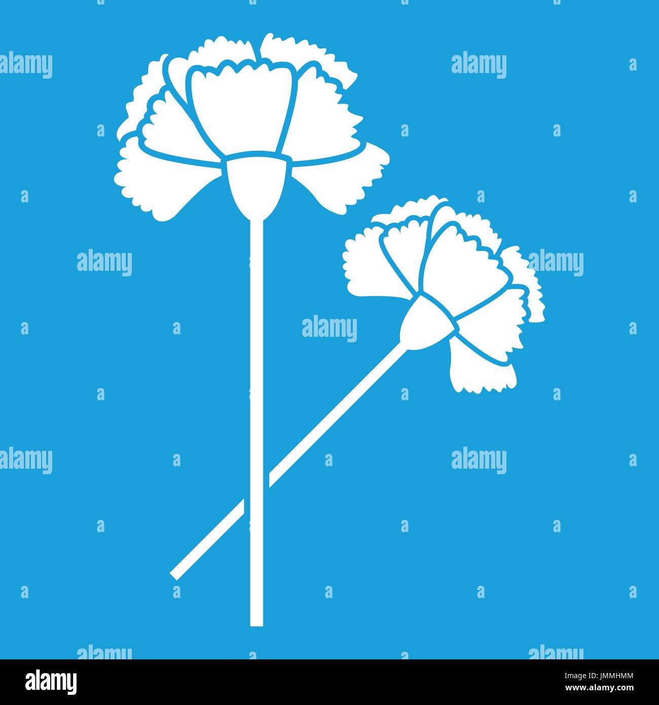 Carnation icon white Stock Vector Image & Art Alamy