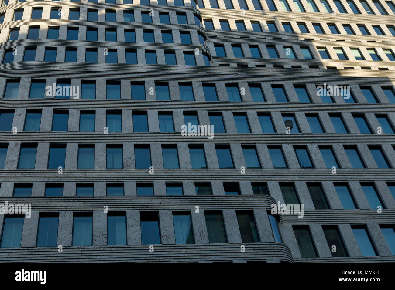 Berlin, facade of the Sofitel Hotel,  building, at the KurfŸrstendamm, Ku'damm, street, Germany, Stock Photo