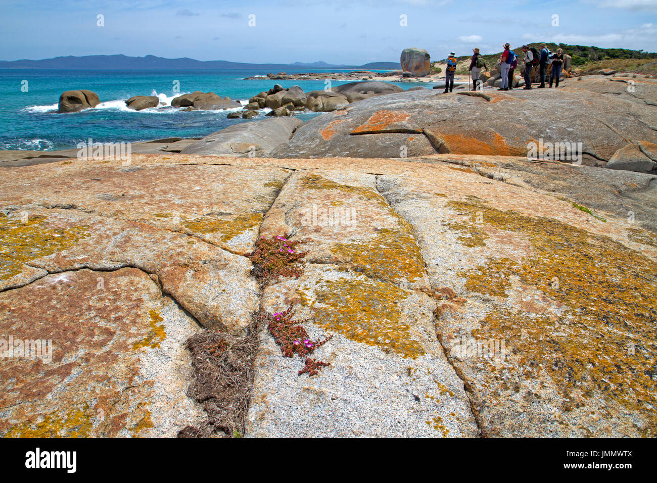 Blue Rocks Flinders Castle Rock on Flinders Island Stock Photo - Alamy