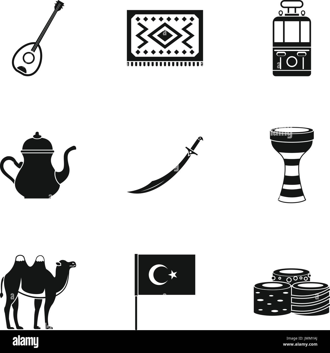 Turkish monuments Stock Vector Images - Alamy