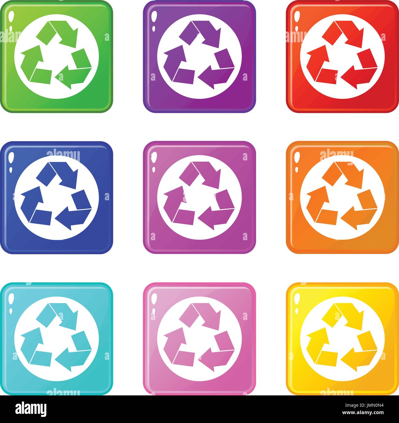 Recycle Sign Set Recycle sign set 9 Stock Vector Image & Art - Alamy