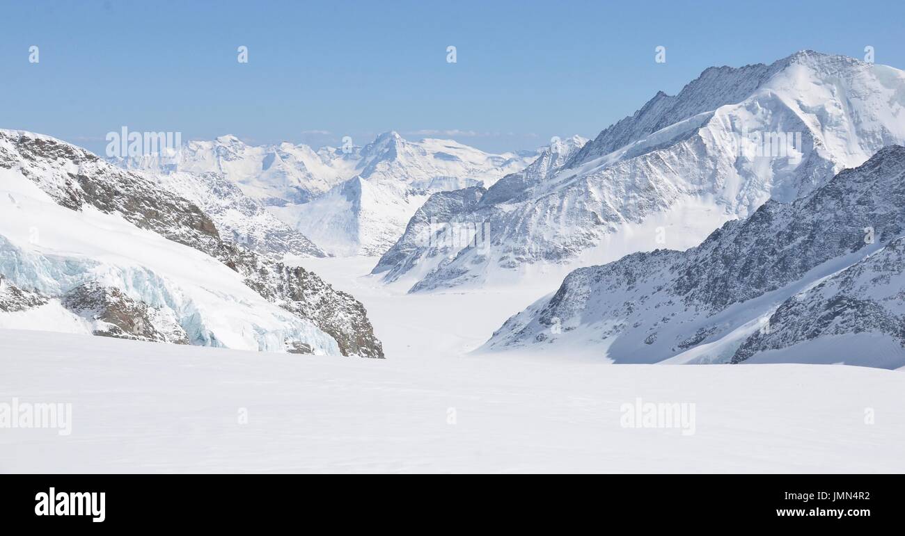 Beautiful snow-covered Swiss Alps Stock Photo - Alamy