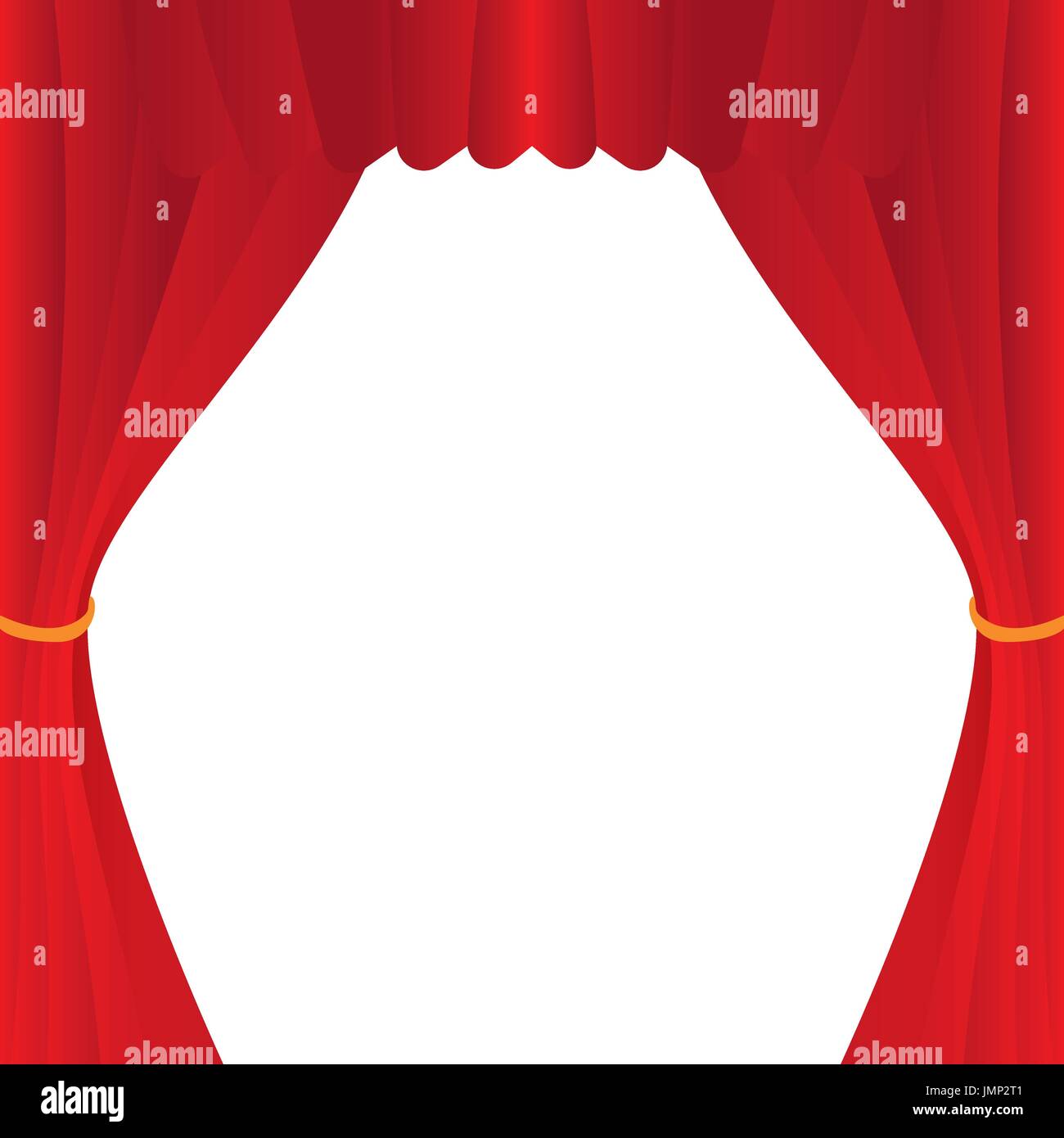 Illustration Red Curtain for the creative use in graphic design Stock Vector