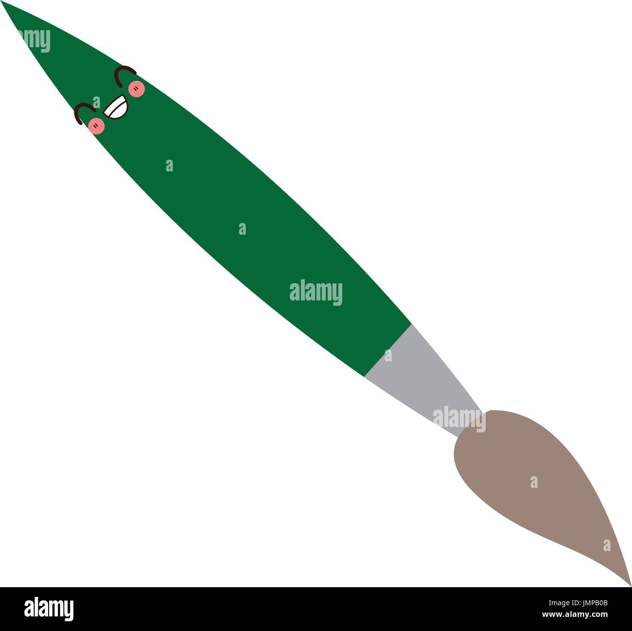 kawaii paint brush supply artistic element Stock Vector Image & Art Alamy