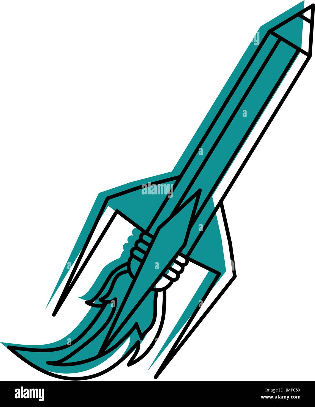 pencil with eraser icon image  Stock Vector
